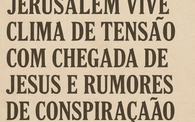 Jerusalém vive clima de tensão com chegada de Jesus e rumores de conspiração